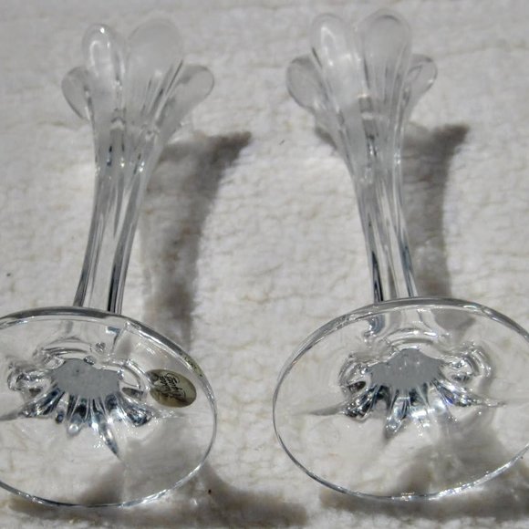 Pair of Cristal d'Arques Candle Holders - Picture 4 of 9